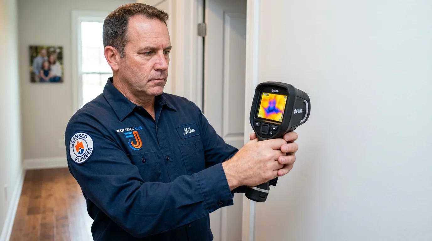 Thermal imaging leak detection by Johns Plumbing LLC in Appleton